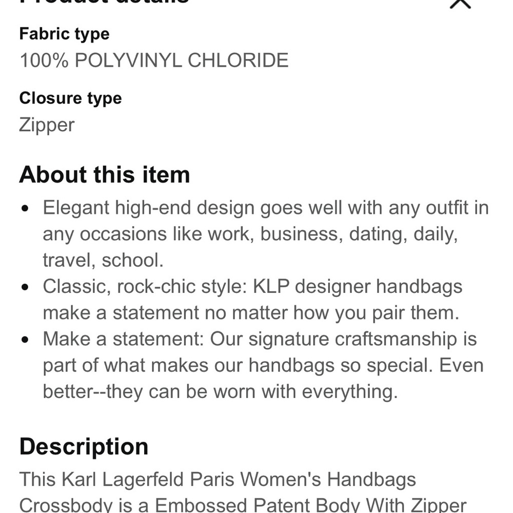 NWT Karl Lagerfeld Paris Maybelle Crossbody Camera Bag With Coin Purse Has COA - Picture 11 of 11